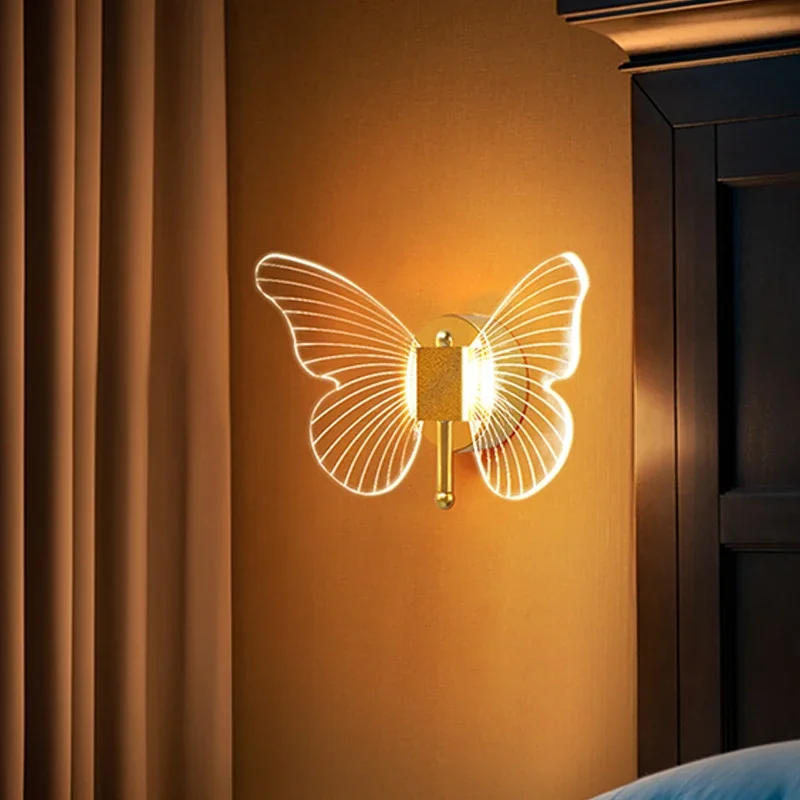 LED Wall Lamp Butterfly Sconces Indoor Lighting Home Bedroom Bedside Table Living Room Decoration Nordic Interior Wall Light
LED Wall Lamp Butterfly Sconces Indoor Lighting Home Bedroom Bedside Table Living Room Decoration Nordic Interior Wall Light