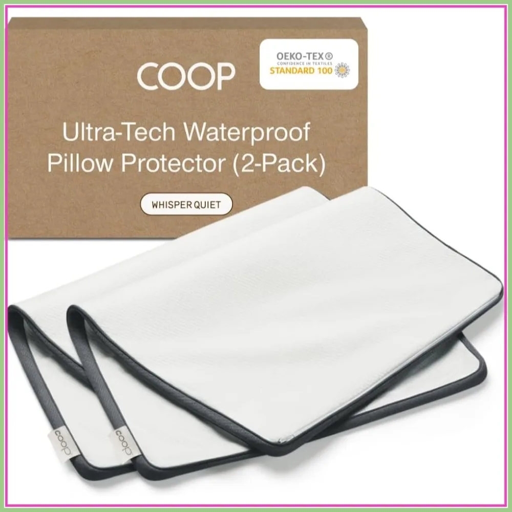 Waterproof King Pillow Protectors for Memory Foam, Oeko-Tex Certified, Breathable Zippered Covers, Machine Washable, Pack of 2
Waterproof King Pillow Protectors for Memory Foam, Oeko-Tex Certified, Breathable Zippered Covers, Machine Washable, Pack of 2