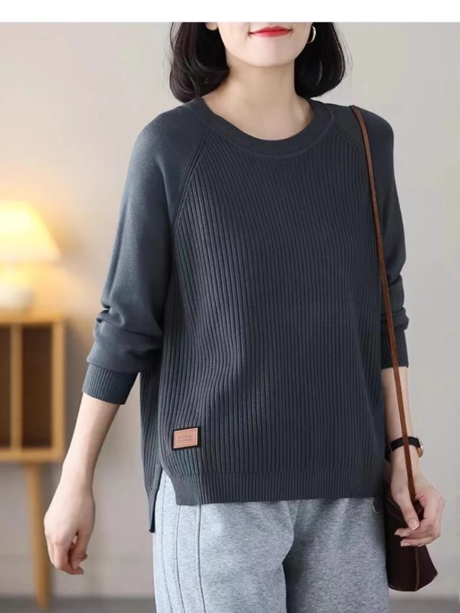Loose Women's Knitted Sweater Base Layer Long Sve Commute Sle Faion Trendy Clog Fiber Casual Comfortable Top
Loose Women's Knitted Sweater Base Layer Long Sve Commute Sle Faion Trendy Clog Fiber Casual Comfortable Top