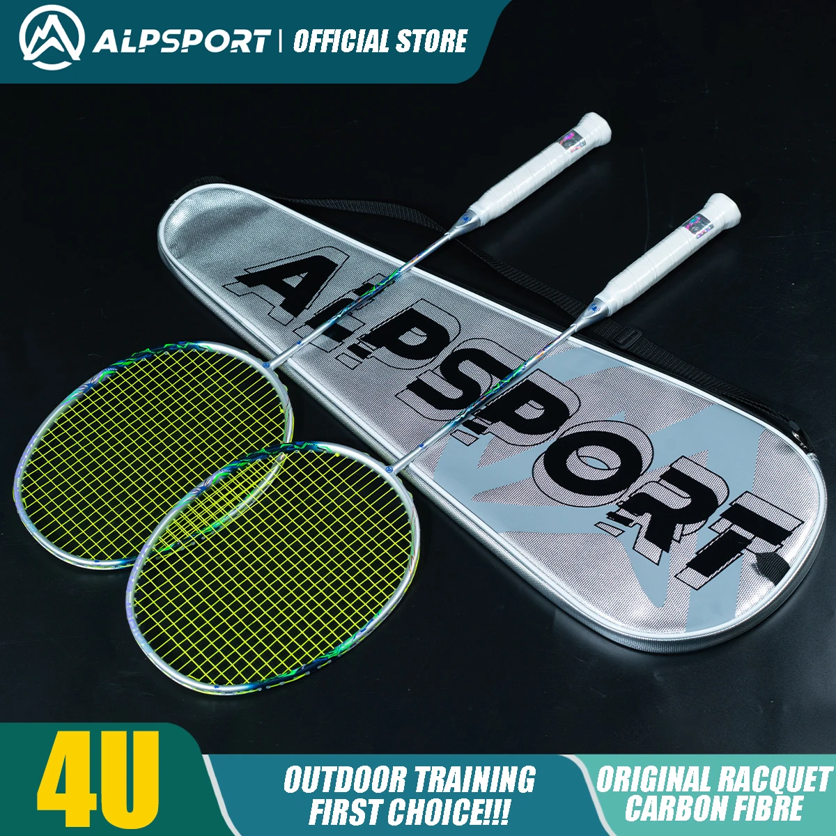 ALP SPIDER 800X 4U Power Attack Racket T800 Carbon Fiber 35LBS Max for Smash and Fast Response Heavy Tip & Hard Rod ALPSPORT
ALP SPIDER 800X 4U Power Attack Racket T800 Carbon Fiber 35LBS Max for Smash and Fast Response Heavy Tip & Hard Rod ALPSPORT