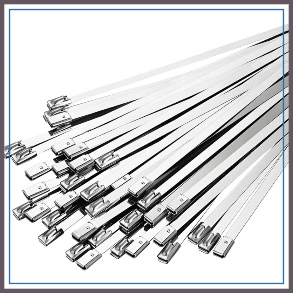 304 Stainless Steel Cable Ties 11.8 in 100 Pack Heavy Duty Self Locking for Outdoor Use
304 Stainless Steel Cable Ties 11.8 in 100 Pack Heavy Duty Self Locking for Outdoor Use