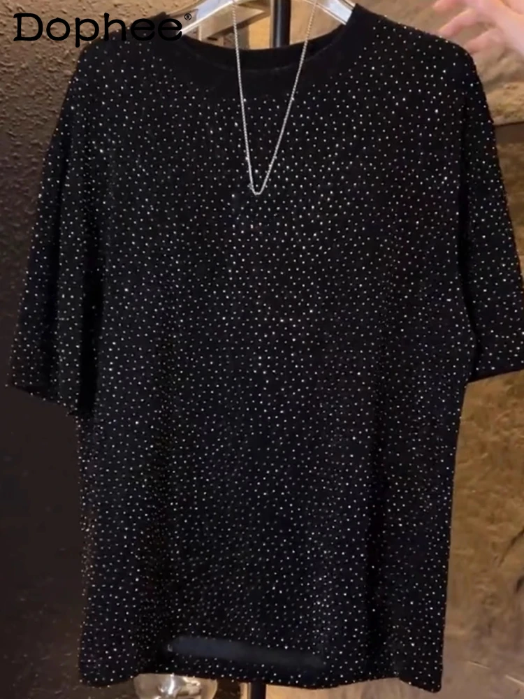 Men's 2025 Summer New Trendy Tees Male Starry Sky Hot Diamond Short-sleeve T-shirts Fashion Versatile Light Luxury Men's Tops
Men's 2025 Summer New Trendy Tees Male Starry Sky Hot Diamond Short-sleeve T-shirts Fashion Versatile Light Luxury Men's Tops