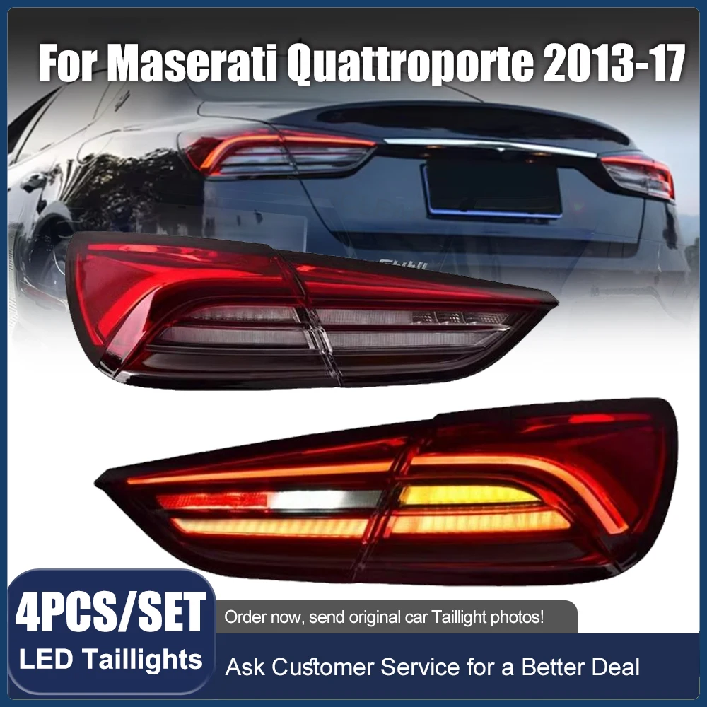 for Maserati Quattroporte 2pcs Taillight Assembly 2013-2017 Modified Rear Lamp Turn Signal Light Car Accessories Lighting System
for Maserati Quattroporte 2pcs Taillight Assembly 2013-2017 Modified Rear Lamp Turn Signal Light Car Accessories Lighting System