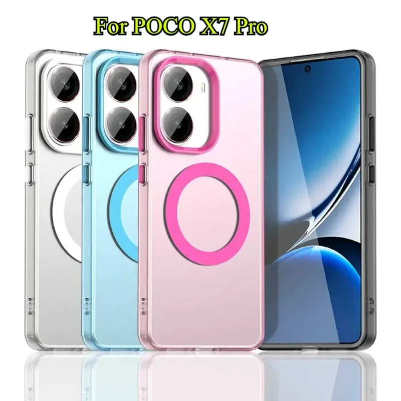 Candy Magnetic for Magsafe Matte Case for POCO X7 Pro X 7 POCOX7pro Wireless Charging Acrylic Hard PC Cover for Redmi Turbo 4
Candy Magnetic for Magsafe Matte Case for POCO X7 Pro X 7 POCOX7pro Wireless Charging Acrylic Hard PC Cover for Redmi Turbo 4