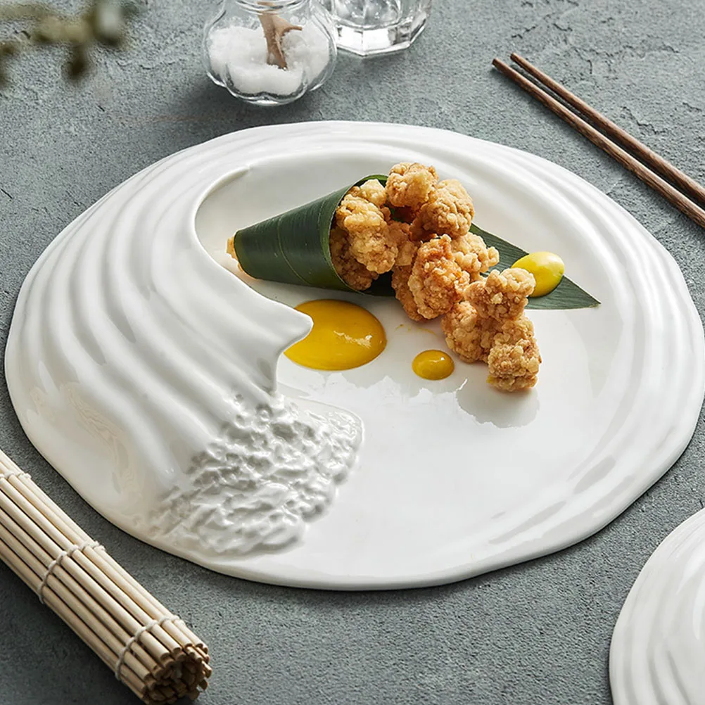 Ceramic Food Serving Plate Creative Multi-Functional Steak Dish for Home Restaurant Use Easy Clean Storage Dessert Salad Pasta
Ceramic Food Serving Plate Creative Multi-Functional Steak Dish for Home Restaurant Use Easy Clean Storage Dessert Salad Pasta