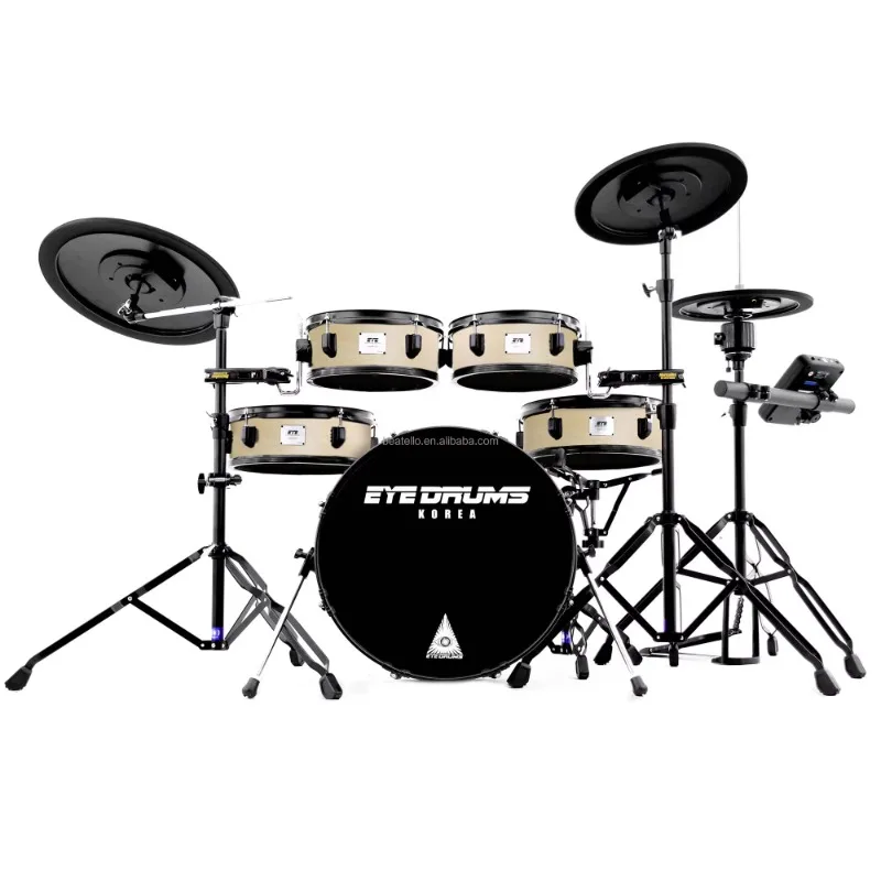 EYE E4Plus Acoustic Feeling Professional Electric Drum Kit Electronic Drum Set
EYE E4Plus Acoustic Feeling Professional Electric Drum Kit Electronic Drum Set