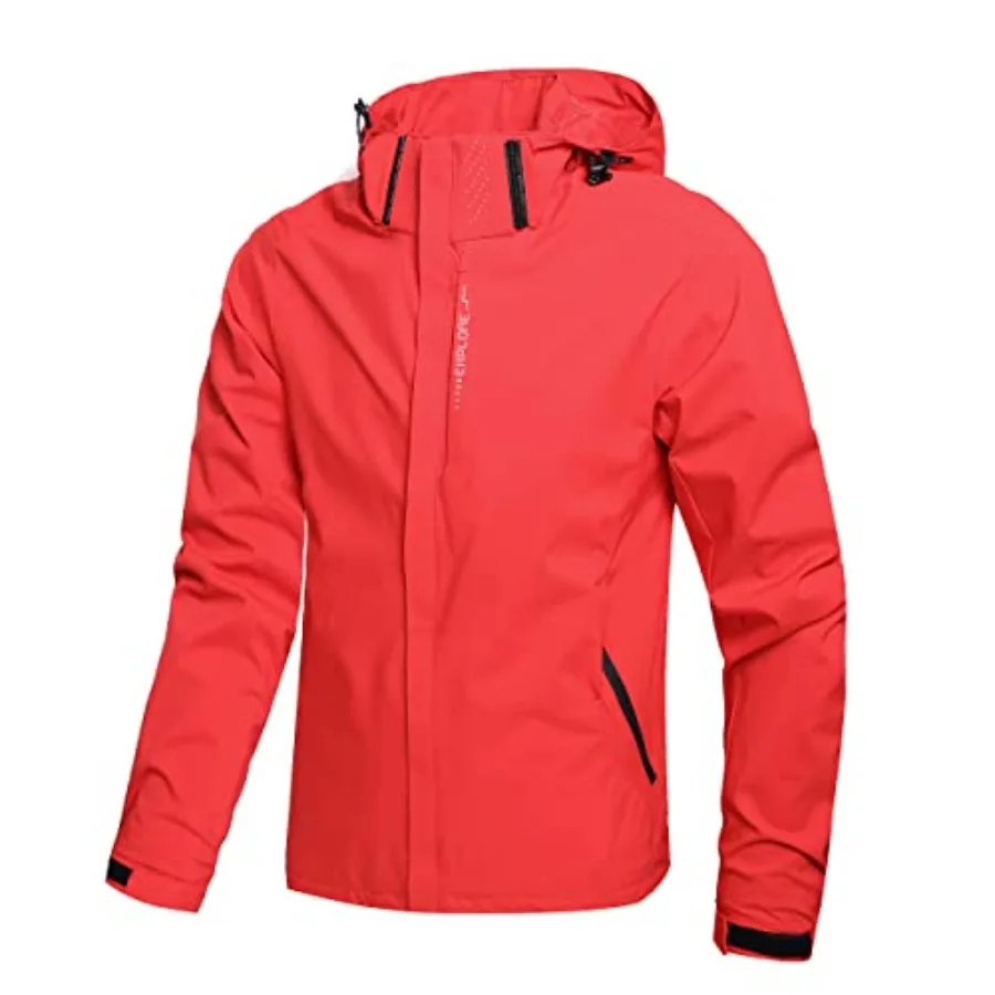 Men's Lightweight Waterproof Rain Jacket, Shell Hooded Outdoor Raincoat Hiking Windbreake jacket
Men's Lightweight Waterproof Rain Jacket, Shell Hooded Outdoor Raincoat Hiking Windbreake jacket
