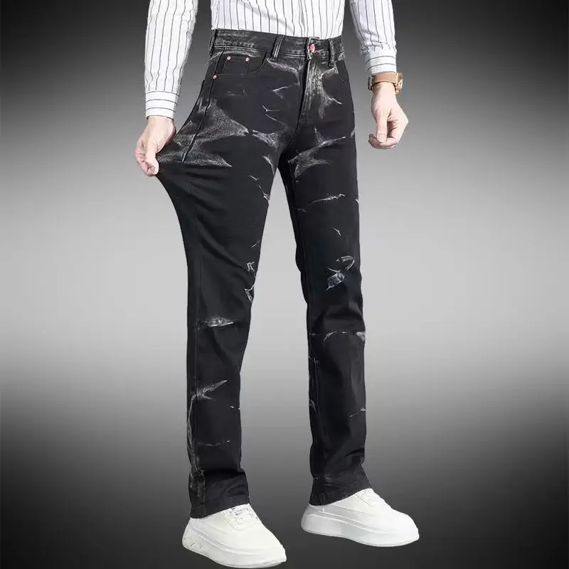 Мужские джинсы Waed ey Bla в американском стиле, свободные прямые, с принтом, новинка 2025 года, модные повседневные, из смесового хлопка и полиэстера
Мужские джинсы Waed ey Bla в американском стиле, свободные прямые, с принтом, новинка 2025 года, модные повседневные, из смесового хлопка и полиэстера