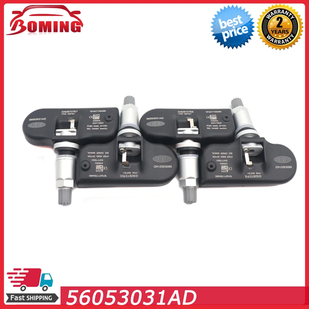 4PCS 56053031AD New Car TPMS Tire Pressure Monitor Sensor For Dodge Grand Caravan Charger Magnum Chrysler 200 300 Sebring 433Mhz
4PCS 56053031AD New Car TPMS Tire Pressure Monitor Sensor For Dodge Grand Caravan Charger Magnum Chrysler 200 300 Sebring 433Mhz