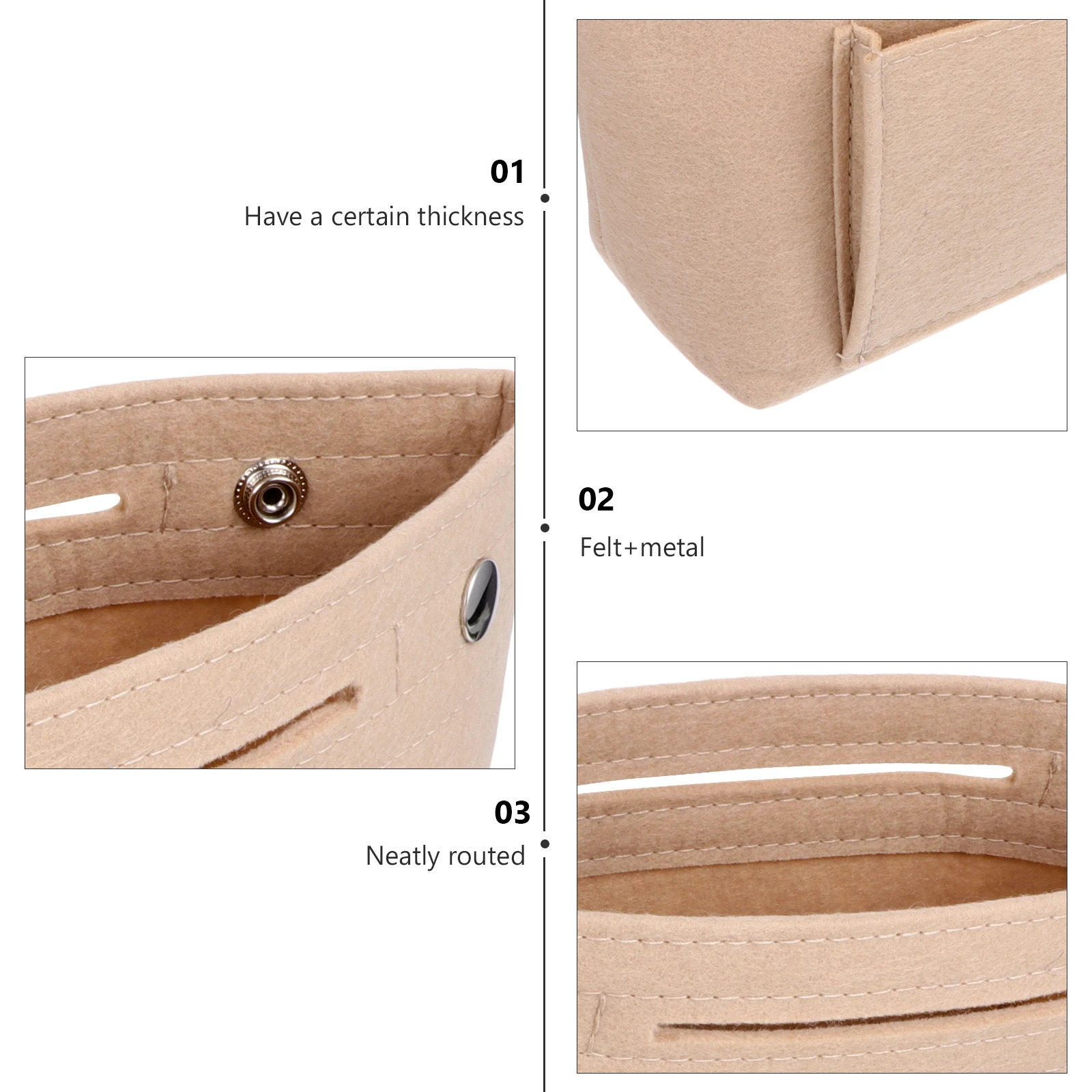 Felt Storage Cosmetics Pouch Large Capacity Travel Makeup Kit Handbag Liner Women Gift Beauty Versatile Makeup Pouch Case
Felt Storage Cosmetics Pouch Large Capacity Travel Makeup Kit Handbag Liner Women Gift Beauty Versatile Makeup Pouch Case