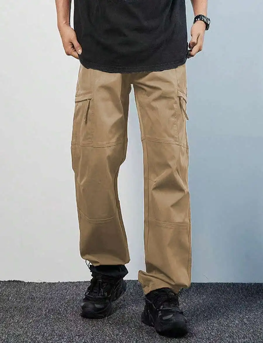 Mens Khaki Utility Trousers With Multiple Pockets, Water Resistant, Lightweight For Hiking And Casual Outdoor Use
Mens Khaki Utility Trousers With Multiple Pockets, Water Resistant, Lightweight For Hiking And Casual Outdoor Use