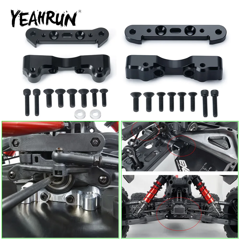 YEAHRUN Front/Rear CNC Aluminum Alloy Lower Suspension Mount set for Kraton 8S BLX 1/5 RC Car Monster Truck Upgrade Parts
YEAHRUN Front/Rear CNC Aluminum Alloy Lower Suspension Mount set for Kraton 8S BLX 1/5 RC Car Monster Truck Upgrade Parts