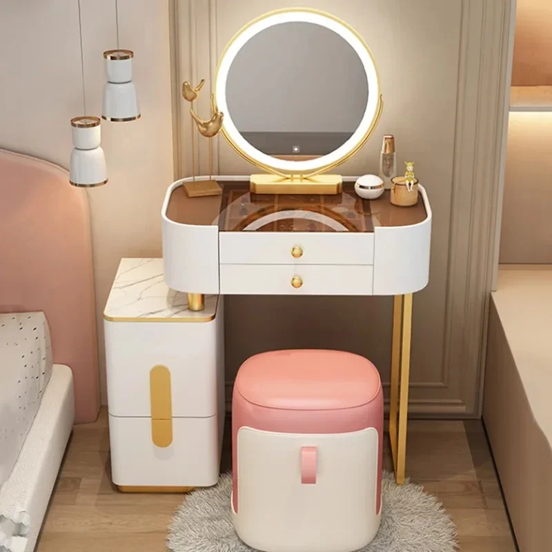 Organizer Luxury Dressing Table Vinity Modern Designer Nordic Dressing Table Jewelry Mirror Mesa De Maquillaje Trendy Furniture
Organizer Luxury Dressing Table Vinity Modern Designer Nordic Dressing Table Jewelry Mirror Mesa De Maquillaje Trendy Furniture