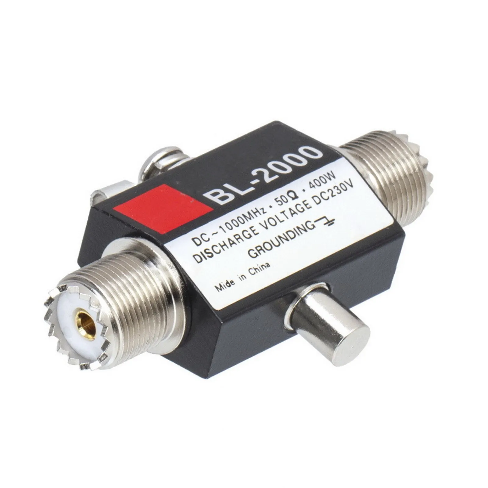 Iron BL-2000 Coaxial Thunder Arrestor PL259 Female To PL259 Female Connector Coaxial Anti-Lightning Antenna Surge Protector
Iron BL-2000 Coaxial Thunder Arrestor PL259 Female To PL259 Female Connector Coaxial Anti-Lightning Antenna Surge Protector