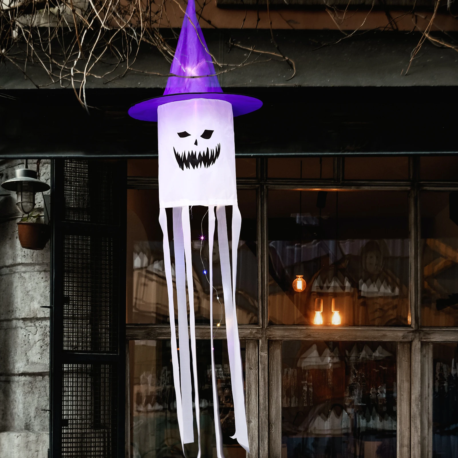 Luminous Windsock Halloween Decor Ghost Themed Yard Hanging Cloth Durable Bright Colors Small Figurines Models Family Decor
Luminous Windsock Halloween Decor Ghost Themed Yard Hanging Cloth Durable Bright Colors Small Figurines Models Family Decor