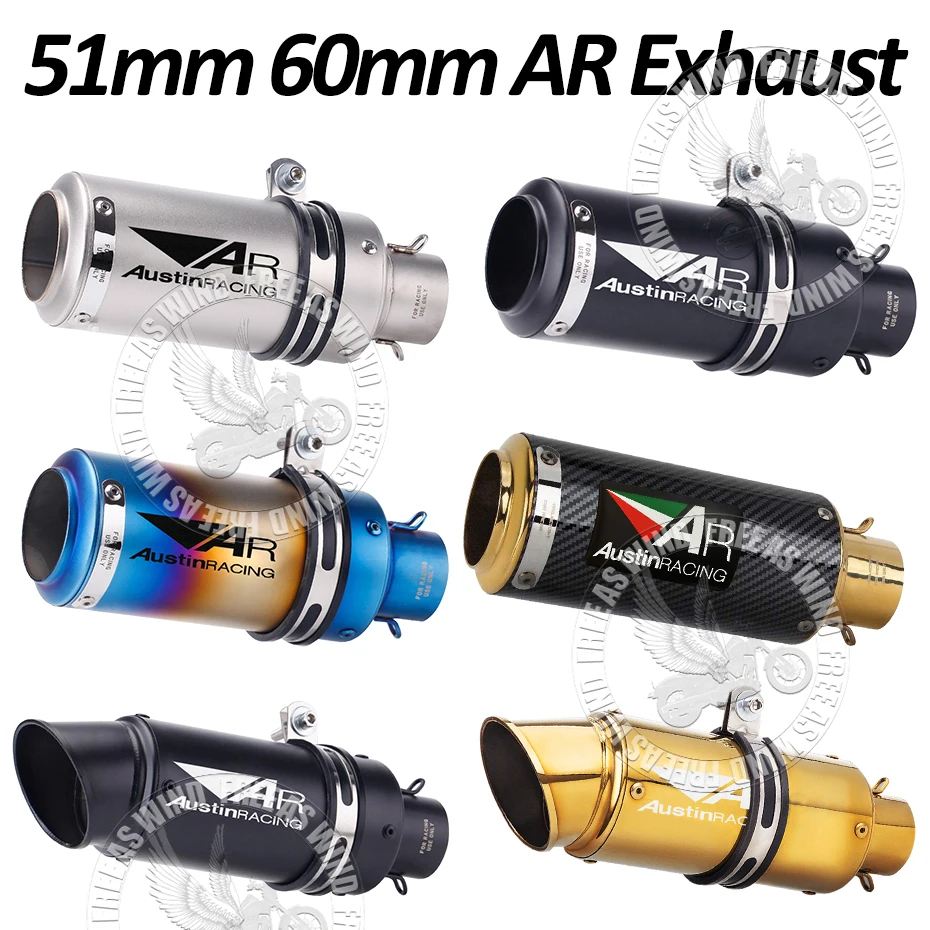 51mm 60mm Inlet AR GP1R Exhaust Muffler For Kawasaki Honda Yamaha Suzuki Bmw Ktm CFmoto Etc GP Project Racing Exhaust Tail Pipe
51mm 60mm Inlet AR GP1R Exhaust Muffler For Kawasaki Honda Yamaha Suzuki Bmw Ktm CFmoto Etc GP Project Racing Exhaust Tail Pipe