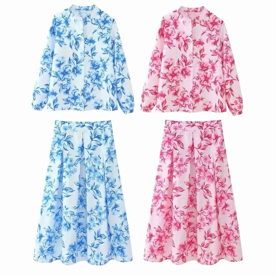 HH TRAF Women Summer Skirt Suit Female Turn-Down Collar Long Sleeves Single Breasted Shirts+High Waist Zipper Ankle Length Skirt
HH TRAF Women Summer Skirt Suit Female Turn-Down Collar Long Sleeves Single Breasted Shirts+High Waist Zipper Ankle Length Skirt