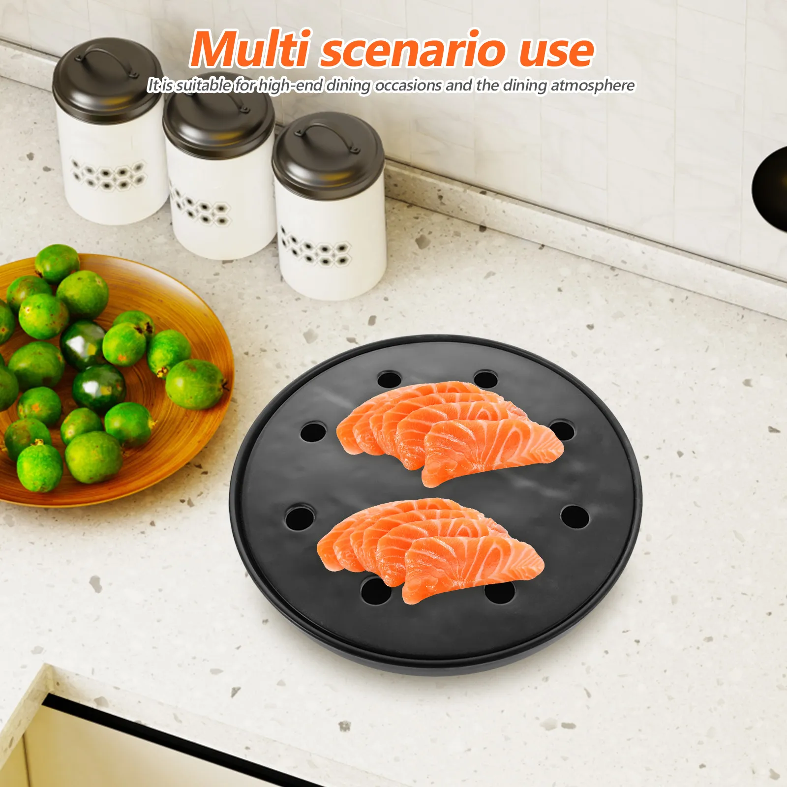 Japanese Sashimi Platter 11.2 Inch Chilled Sushi Ice Plate for Seafood Fish Fruit Vegetables Meat Serving Elegant Modern Dinner
Japanese Sashimi Platter 11.2 Inch Chilled Sushi Ice Plate for Seafood Fish Fruit Vegetables Meat Serving Elegant Modern Dinner