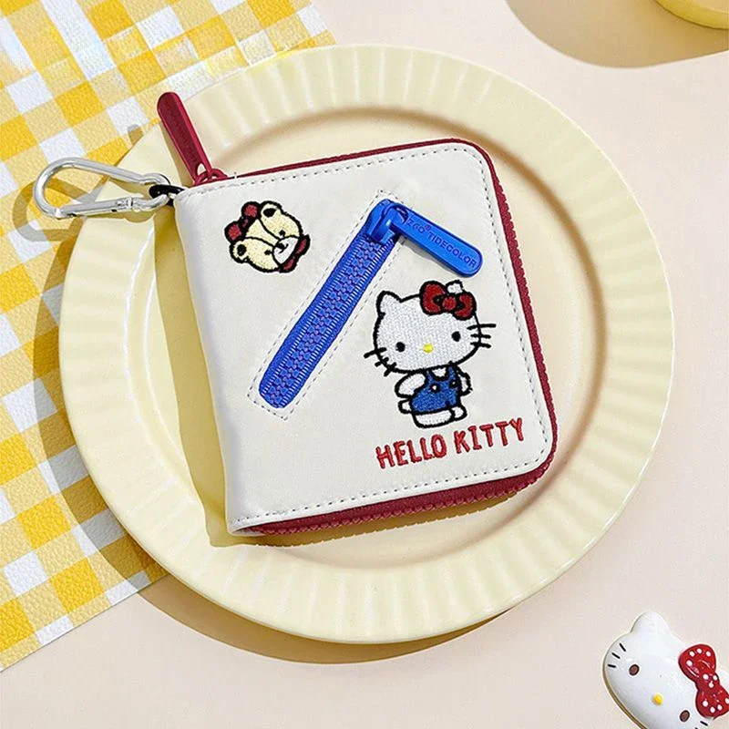 Hello Kitty Cute Decoration Coin Purse Embroidery Multiple Card Slots Hook Design Zipper Wallet - Perfect Gift for All Festival
Hello Kitty Cute Decoration Coin Purse Embroidery Multiple Card Slots Hook Design Zipper Wallet - Perfect Gift for All Festival