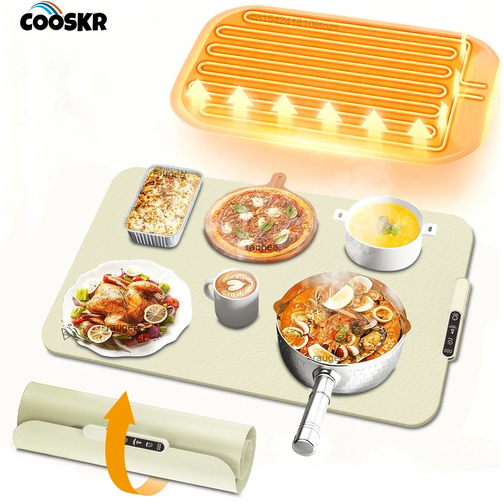 Electric Food Warmer Foldable Warming Tray Fast Heating Mat Keep Food Hot Constant Mat Portable Food Warm Plate 6 Temp Setting
Electric Food Warmer Foldable Warming Tray Fast Heating Mat Keep Food Hot Constant Mat Portable Food Warm Plate 6 Temp Setting