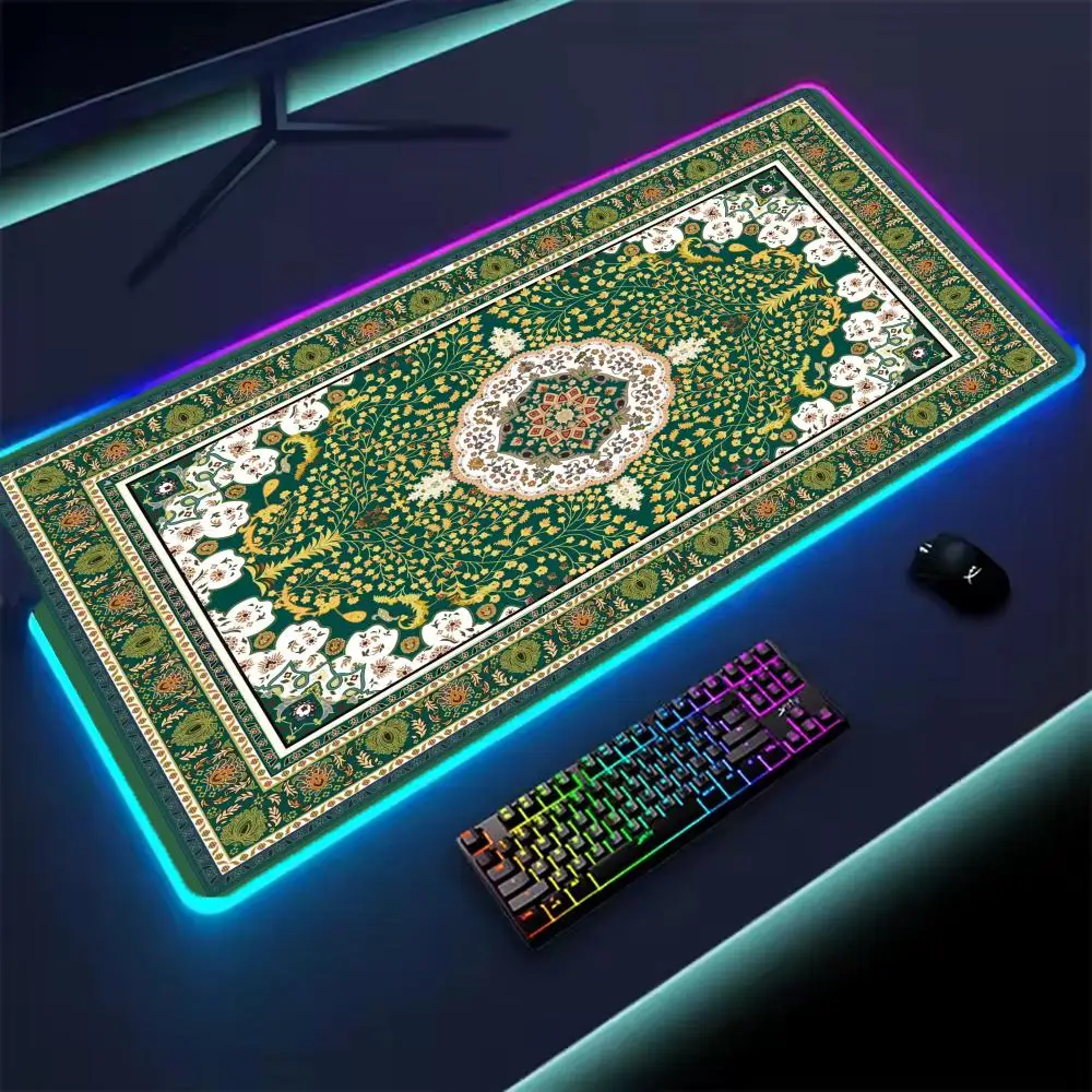 RGB Gaming Mouse Pad Persian XXL Desk Mat HD Black Gamer Accessories Large LED Light MousePads PC Computer Carpet With Backlit
RGB Gaming Mouse Pad Persian XXL Desk Mat HD Black Gamer Accessories Large LED Light MousePads PC Computer Carpet With Backlit