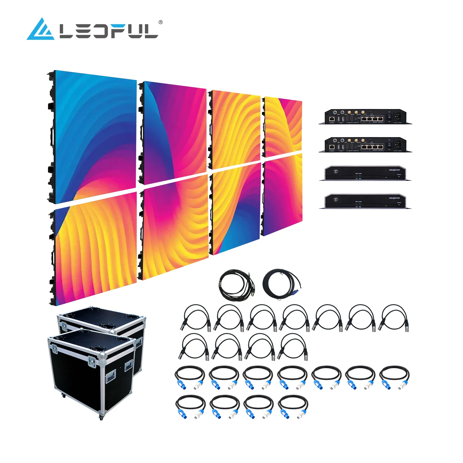 500x500mm Indoor Outdoor Giant Stage Background Led Video Wall P2.6 P2.9 P3.91 P4.81 Seamless Splicing Rental LED Display Screen
500x500mm Indoor Outdoor Giant Stage Background Led Video Wall P2.6 P2.9 P3.91 P4.81 Seamless Splicing Rental LED Display Screen