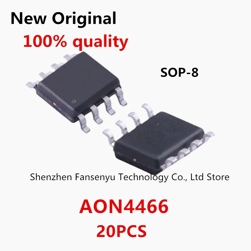 (20piece) 100% New AON4466 AO4466 4466 sop-8 Chipset
(20piece) 100% New AON4466 AO4466 4466 sop-8 Chipset