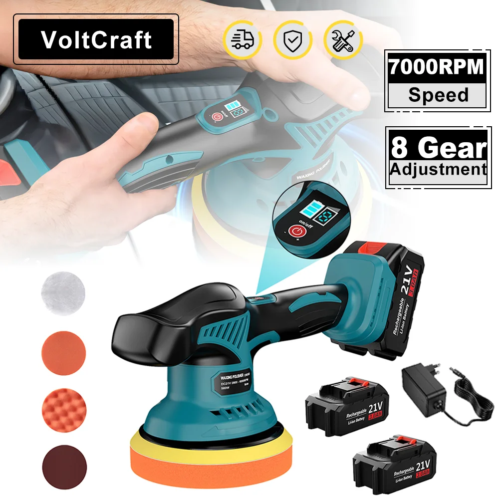 8 Gear Digital Display Cordless Car Polisher Electric Polisher Wireless Auto Car Polishing Waxing Machine For Makita 18v Battery
8 Gear Digital Display Cordless Car Polisher Electric Polisher Wireless Auto Car Polishing Waxing Machine For Makita 18v Battery