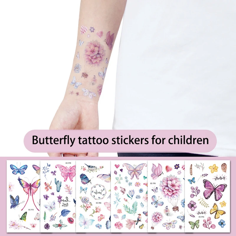 Colorful Waterproof Children Butterfly Tattoo Sticker Cartoon Tattoo for Party Outdoor Activity Temporary Animals Tatt
Colorful Waterproof Children Butterfly Tattoo Sticker Cartoon Tattoo for Party Outdoor Activity Temporary Animals Tatt