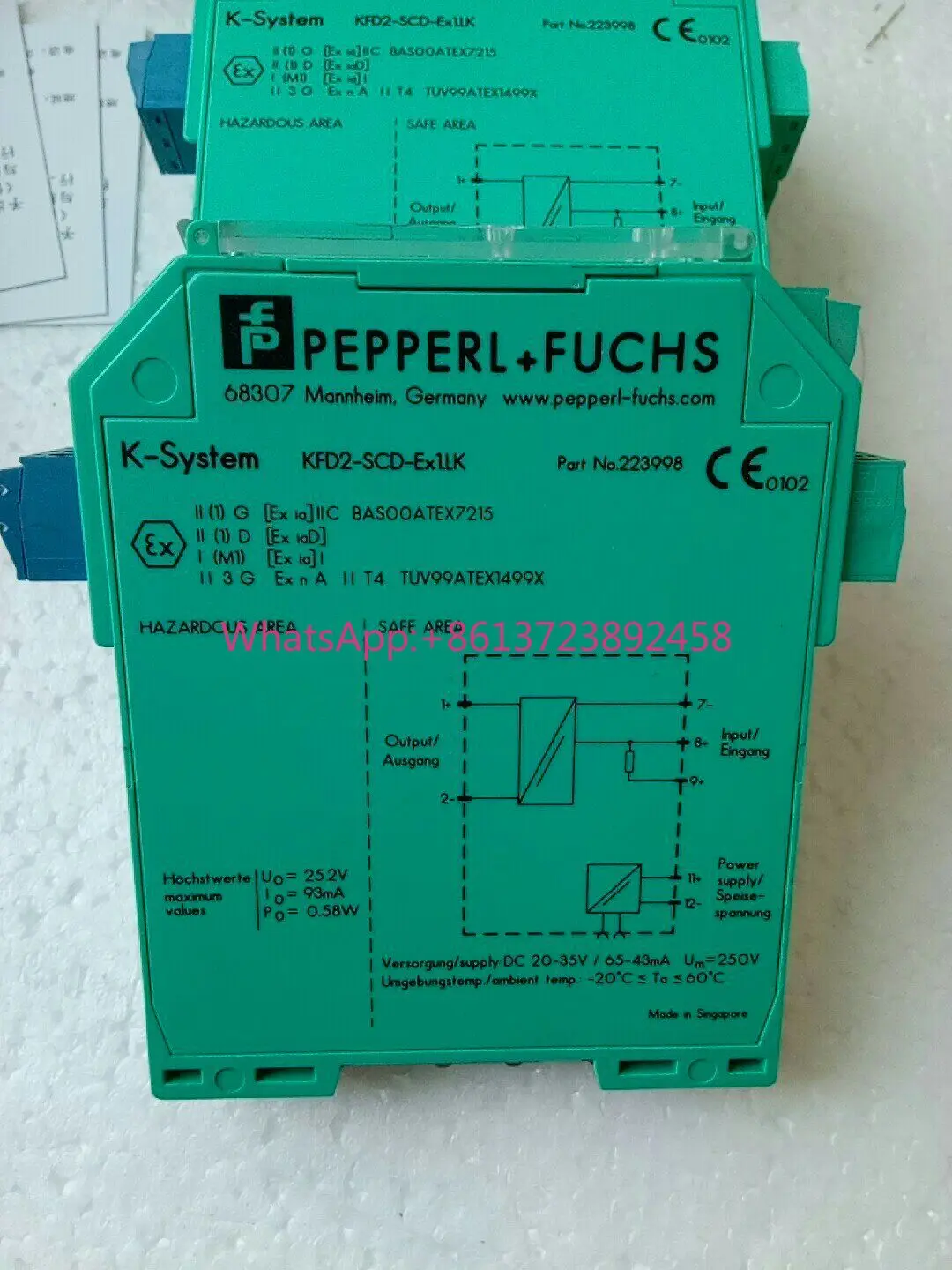 New original Pepperl + Fuchs safety barrier KFD2-SCD-EX1.LK
New original Pepperl + Fuchs safety barrier KFD2-SCD-EX1.LK