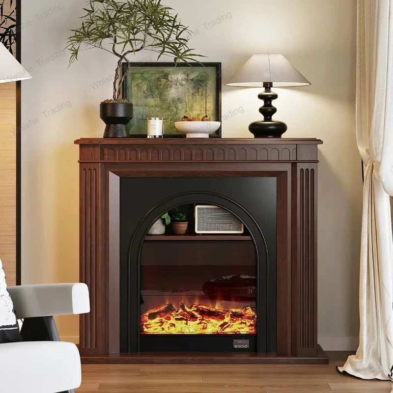 French fireplace decorative cabinet living room flame simulation fire antique door cabinet solid wood rack entry cabinet
French fireplace decorative cabinet living room flame simulation fire antique door cabinet solid wood rack entry cabinet