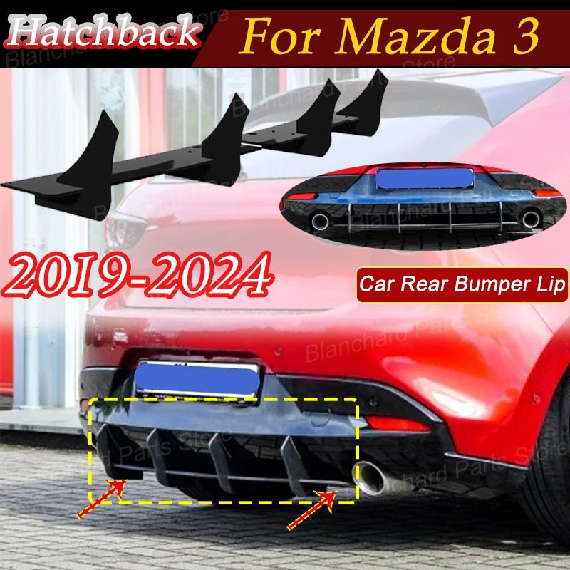 Car Rear Bumper Lip Diffuser For Mazda 3 Hatchback 2019-2024 Lower Splitter Guard Protector Cover Body Kit Accessories Exterior
Car Rear Bumper Lip Diffuser For Mazda 3 Hatchback 2019-2024 Lower Splitter Guard Protector Cover Body Kit Accessories Exterior