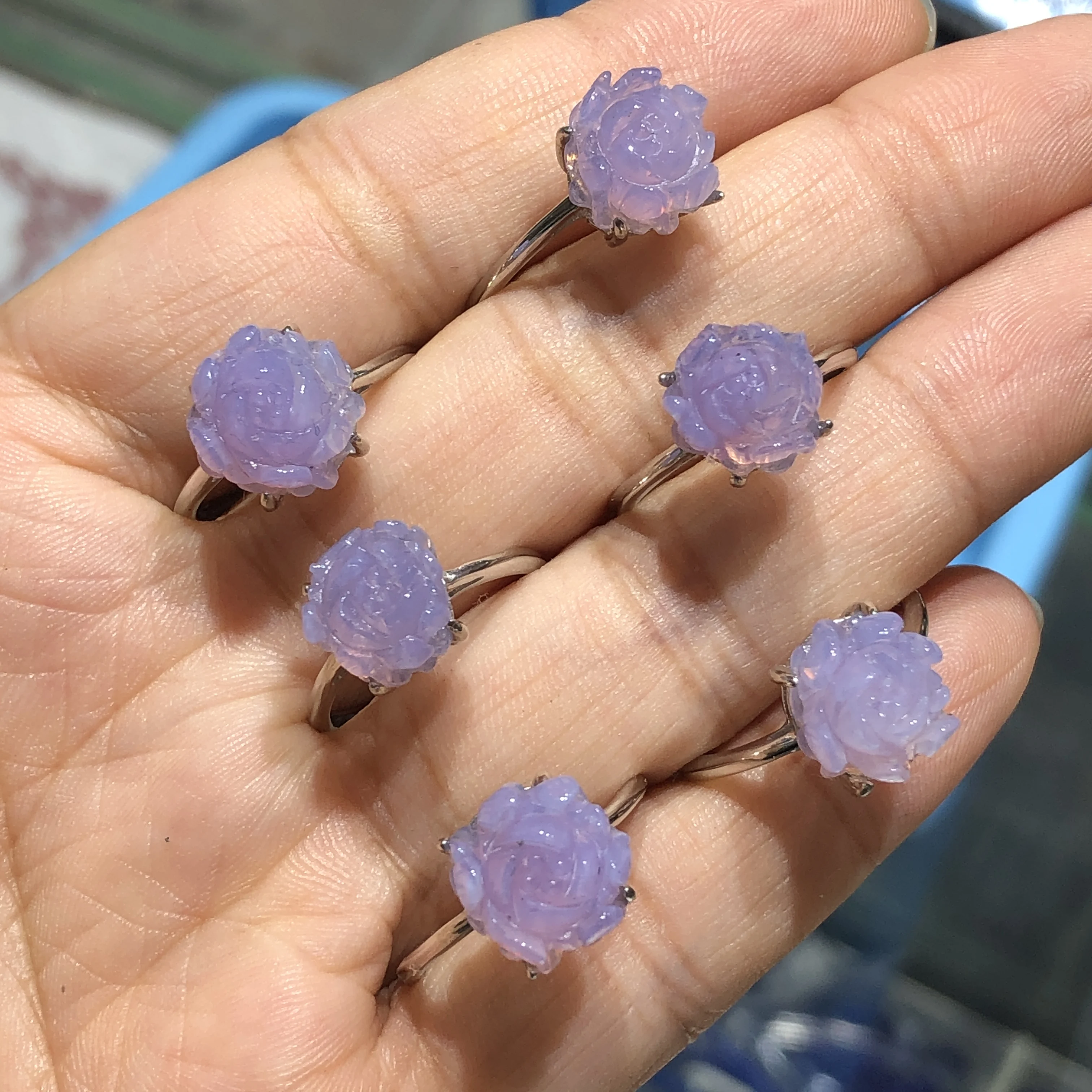 1 Pc Fengbaowu Natural Amethyst Purple Jade Quartz Flower Ring 925 Sterling Silver Reiki Healing Stone Jewelry Gift For Women
1 Pc Fengbaowu Natural Amethyst Purple Jade Quartz Flower Ring 925 Sterling Silver Reiki Healing Stone Jewelry Gift For Women