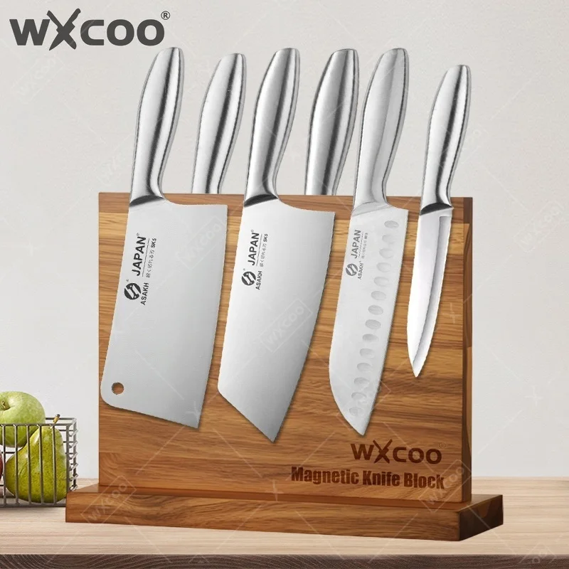 WXCOO Kitchen Knives Block 1-7pcs Professional Slicing Boning Knife Chef Chopping for Fruit Meat Cleaver Stainless Steel
WXCOO Kitchen Knives Block 1-7pcs Professional Slicing Boning Knife Chef Chopping for Fruit Meat Cleaver Stainless Steel