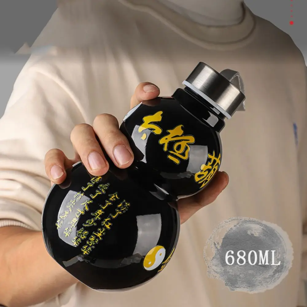 Gourd Shaped Gourd Sports Bottle Large Capacity Hot Stamping Vintage Water Kettle Chinese Style Traditional Gourd Drink Bottle
Gourd Shaped Gourd Sports Bottle Large Capacity Hot Stamping Vintage Water Kettle Chinese Style Traditional Gourd Drink Bottle