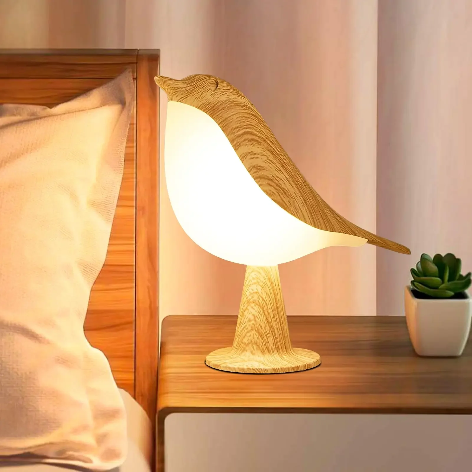 Перезаряжаемая маленькая настольная лампа, милая лампа в виде птицы, беспроводная лампа, 3 цветовые температуры и сенсорный датчик, детский ночник, спальня
Перезаряжаемая маленькая настольная лампа, милая лампа в виде птицы, беспроводная лампа, 3 цветовые температуры и сенсорный датчик, детский ночник, спальня