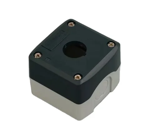 HAL1 1-Hole Rainproof Pushbutton Control Station Box 22mm 1 Hole Black and Grey
HAL1 1-Hole Rainproof Pushbutton Control Station Box 22mm 1 Hole Black and Grey