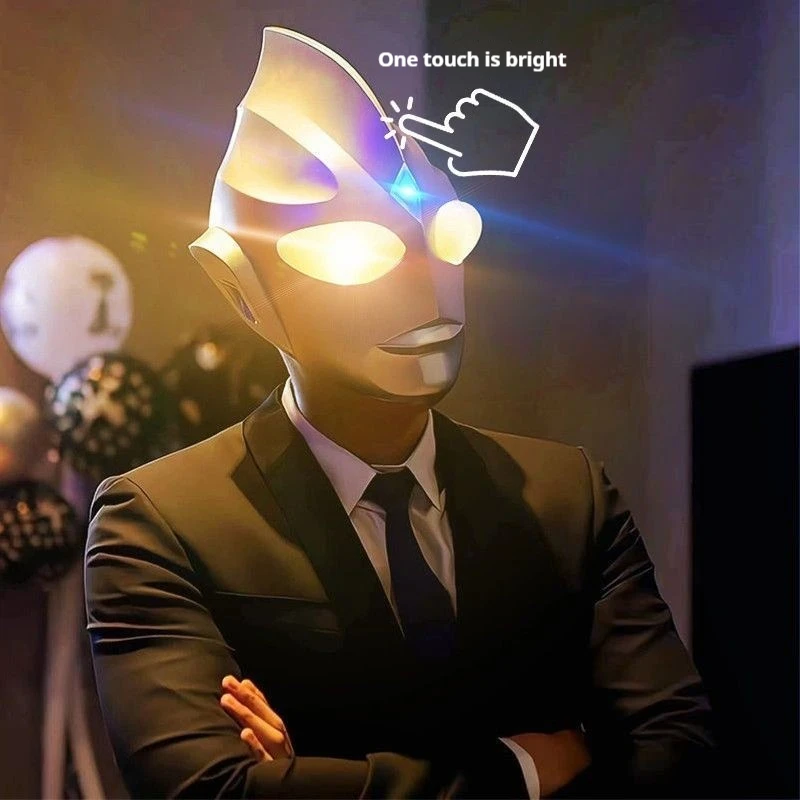 Гарнитура Touch Ultraman, шлем Tiga, светящаяся маска, носимые, для взрослых, детские выступления, интернет-знаменитости, тот же стиль
Гарнитура Touch Ultraman, шлем Tiga, светящаяся маска, носимые, для взрослых, детские выступления, интернет-знаменитости, тот же стиль