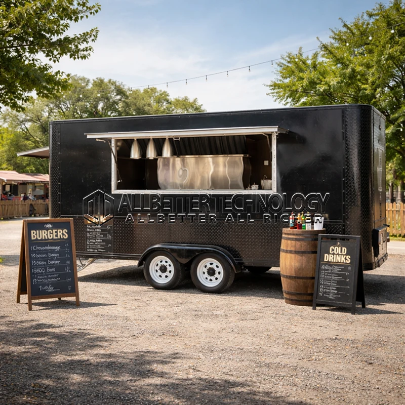 Allbetter Custom Food Trailer Fully Equipped Mobile Kitchen Pizza Burger Taco Ice Cream Coffee Cart with CE for Sale USA
Allbetter Custom Food Trailer Fully Equipped Mobile Kitchen Pizza Burger Taco Ice Cream Coffee Cart with CE for Sale USA