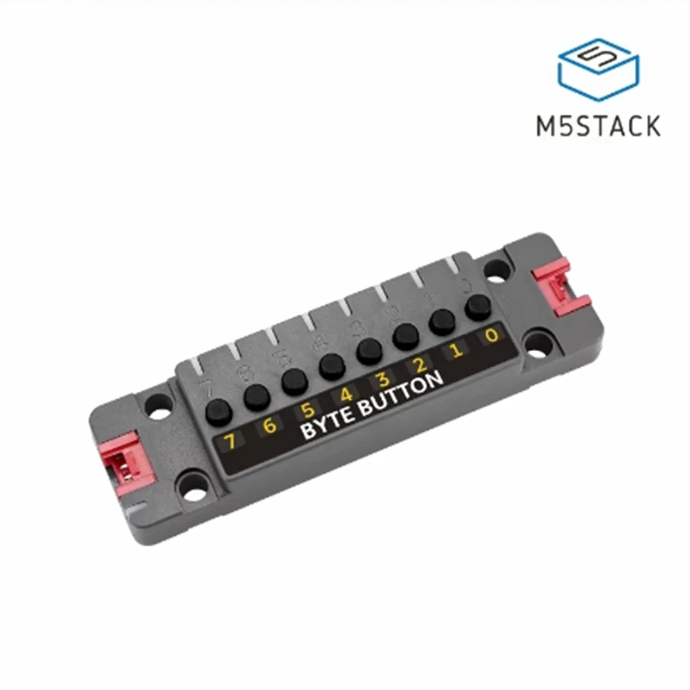 M5Stack Byte Button Unit 8-way tactile switch input unit STM32 RGB light 
M5Stack Byte Button Unit 8-way tactile switch input unit STM32 RGB light