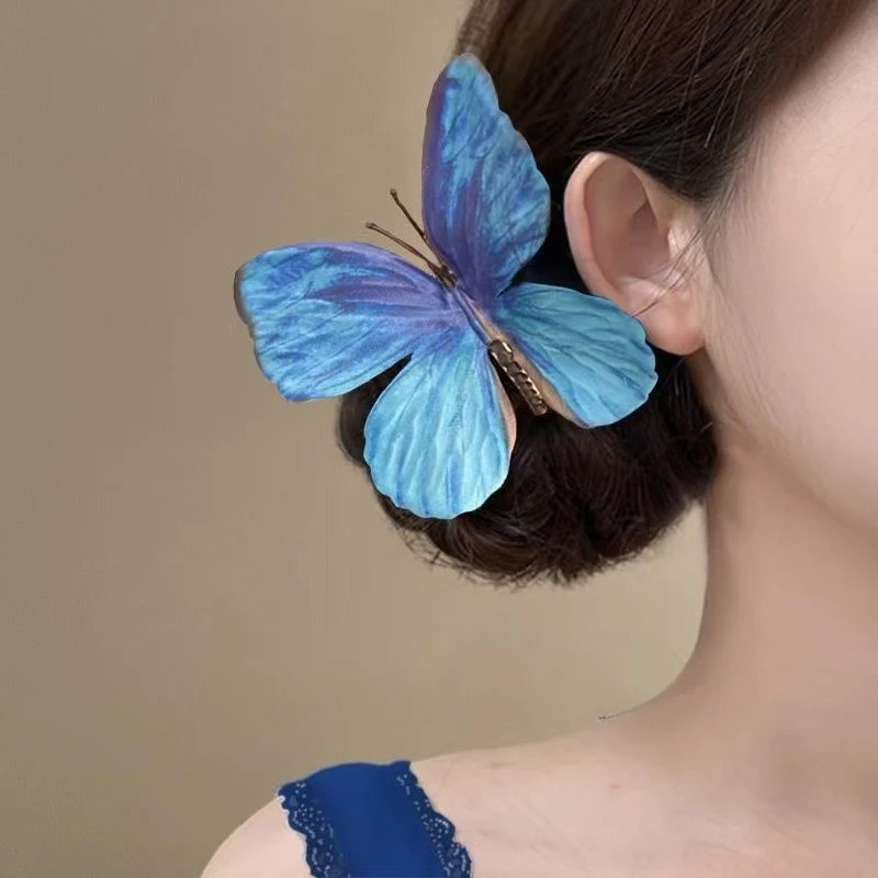 Super Flash Blue Butterfly Hair Clip Gradient Flocking Hairpins Seaside Vacation Travel Headwear Girls Hair Accessories Gift
Super Flash Blue Butterfly Hair Clip Gradient Flocking Hairpins Seaside Vacation Travel Headwear Girls Hair Accessories Gift