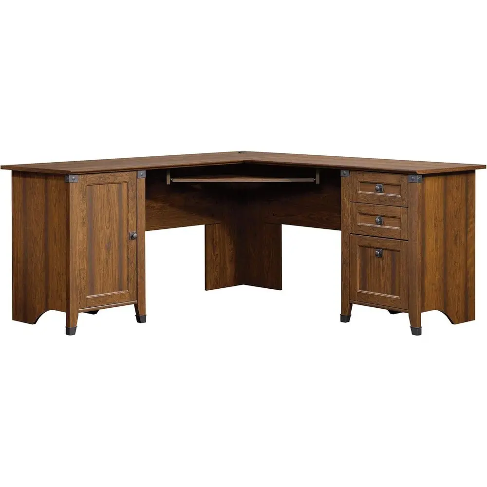 orge Computer Desk, Rustic Vintage L-Shaped Desk, in Washington Cherry
orge Computer Desk, Rustic Vintage L-Shaped Desk, in Washington Cherry