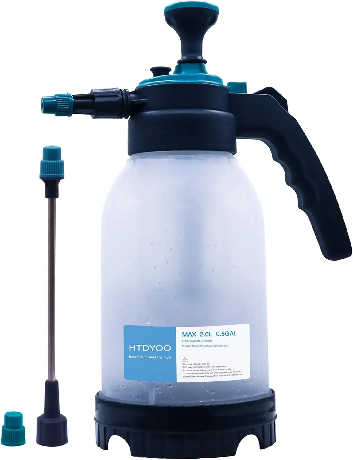 0.5 Gal Handheld Pump Sprayer with Adjustable Nozzle & Extended Wand
0.5 Gal Handheld Pump Sprayer with Adjustable Nozzle & Extended Wand