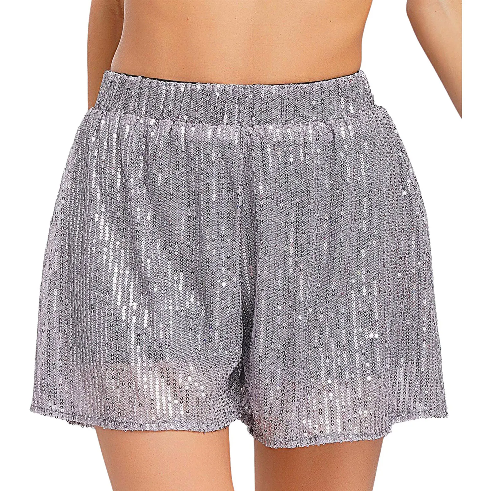 Women Sequins Pajama Shorts Elastic Middle Waist A Line Party Concert Shorts Bling Bling Club Cocktail Shorts Casual Home Wear
Women Sequins Pajama Shorts Elastic Middle Waist A Line Party Concert Shorts Bling Bling Club Cocktail Shorts Casual Home Wear