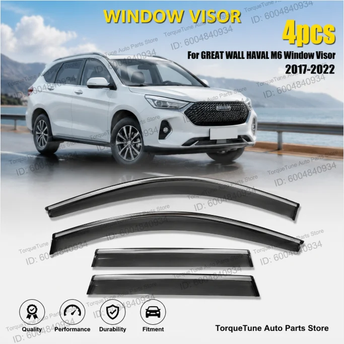 Direct Fit Original Side Premium Easy Installation Durable Window Visor For GREAT WALL HAVAL M6 2017-2022 Rain Guards 4pcs
Direct Fit Original Side Premium Easy Installation Durable Window Visor For GREAT WALL HAVAL M6 2017-2022 Rain Guards 4pcs