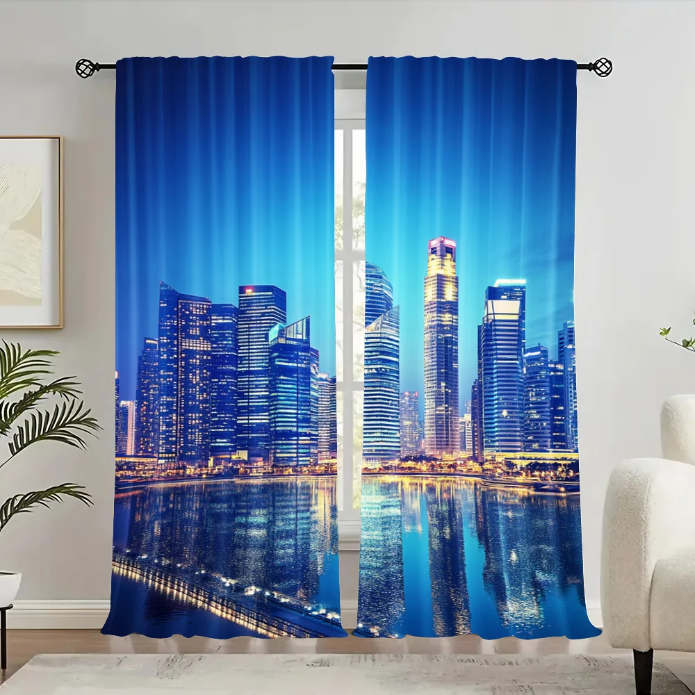 2Pcs Cityscape Curtain Big City Night Panorama From A Balcony With Skyscrapers For Bedroom Living Room And Dining Room
2Pcs Cityscape Curtain Big City Night Panorama From A Balcony With Skyscrapers For Bedroom Living Room And Dining Room