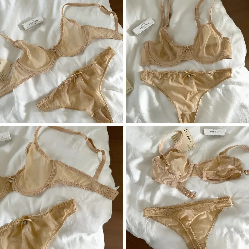 Ultra-Thin Lace Lingerie Set, Large Cup Sexy Bra & Briefs, Comfortable Breathable Underwear for Women
Ultra-Thin Lace Lingerie Set, Large Cup Sexy Bra & Briefs, Comfortable Breathable Underwear for Women
