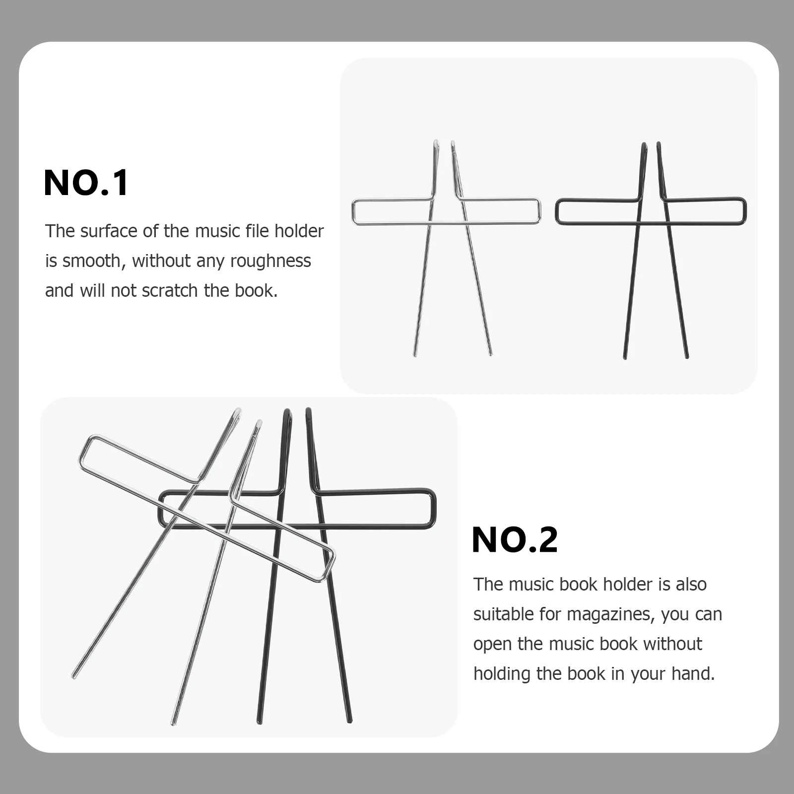 2 Pcs Metal Music Books Page Holder Clip Folder Accessory Decorative Paper Clips
2 Pcs Metal Music Books Page Holder Clip Folder Accessory Decorative Paper Clips