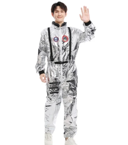 Adult astronaut costume silver astronaut men and women space suit children's performance costume party outfit
Adult astronaut costume silver astronaut men and women space suit children's performance costume party outfit