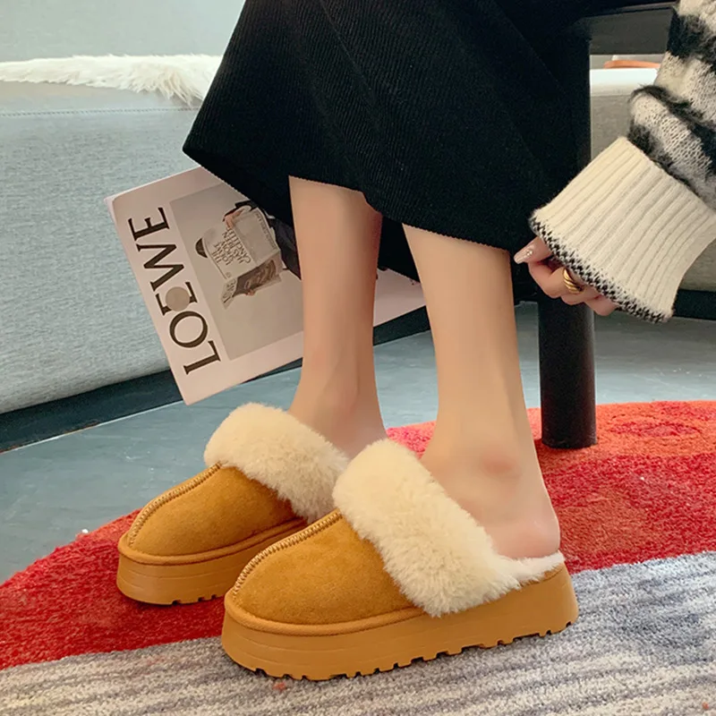 New Fluffy Women Slippers Winter with Thick Sole for Indoor Anti-Slip and Warmth Home with Lining for Couples chaussons femme
New Fluffy Women Slippers Winter with Thick Sole for Indoor Anti-Slip and Warmth Home with Lining for Couples chaussons femme